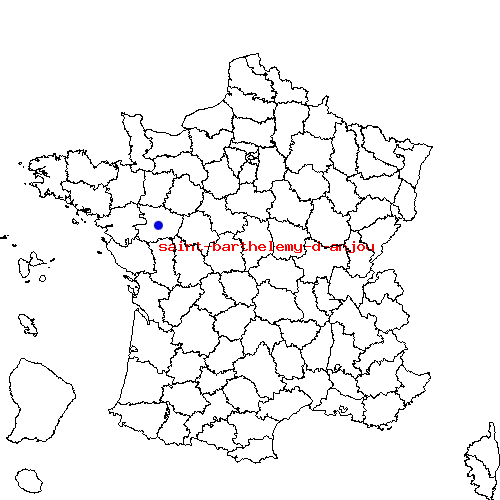 localisation sur le carte de saint-barthelemy-d-anjou 