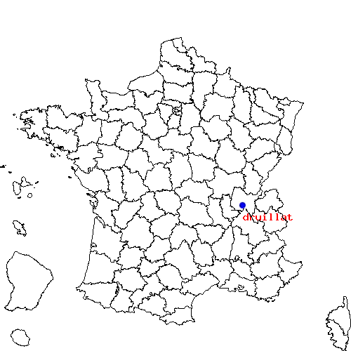 localisation sur le carte de druillat 