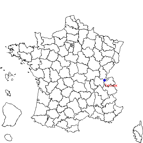 localisation sur le carte de lelex 