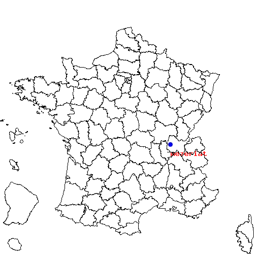 localisation sur le carte de mezeriat 