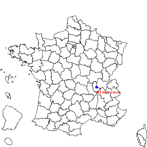 localisation sur le carte de miserieux 