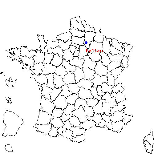 localisation sur le carte de belleu 