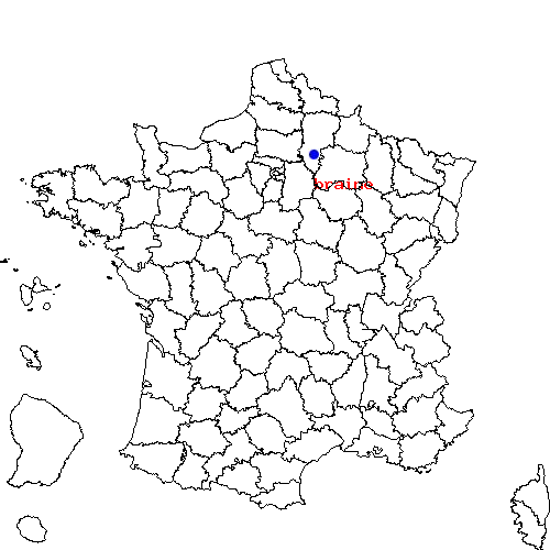 localisation sur le carte de braine 