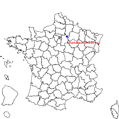 localisation sur le carte de chateau-thierry 