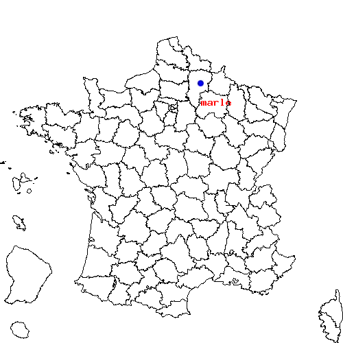 localisation sur le carte de marle 