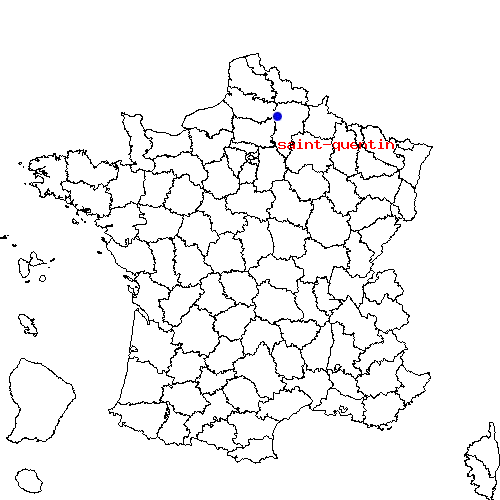 localisation sur le carte de saint-quentin 