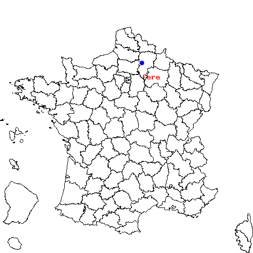 localisation sur le carte de fere 