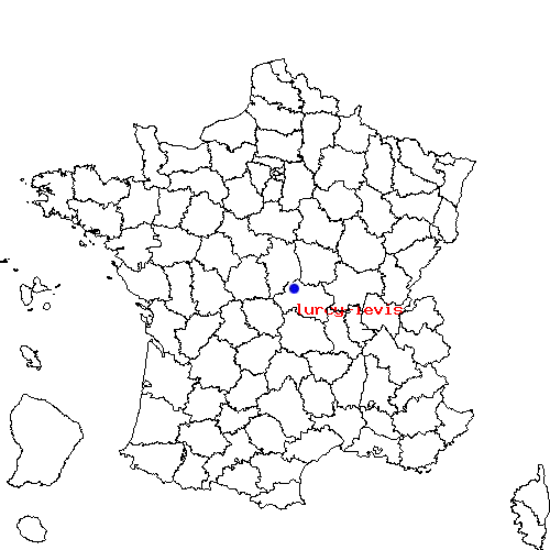 localisation sur le carte de lurcy-levis 