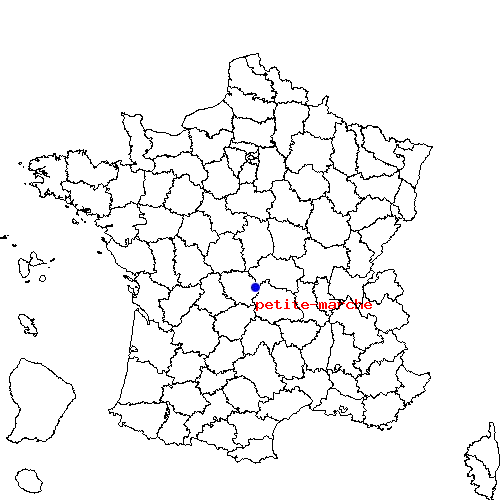 localisation sur le carte de petite-marche 