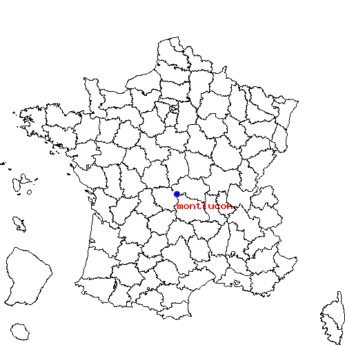 localisation sur le carte de montlucon 