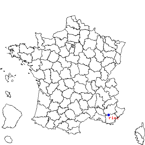 localisation sur le carte de riez 