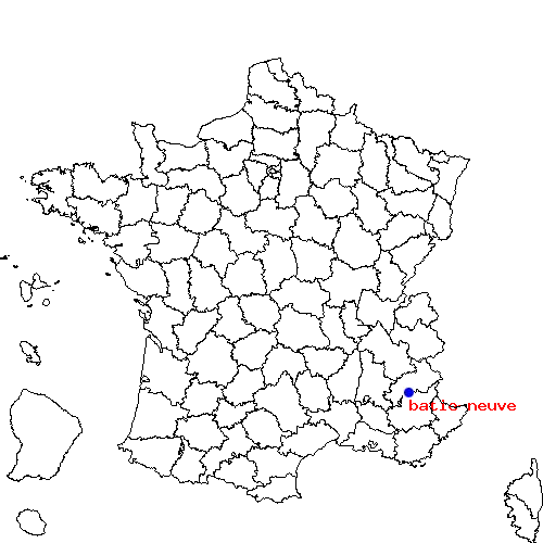 localisation sur le carte de batie-neuve 