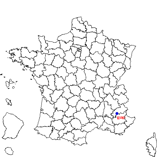 localisation sur le carte de gap 