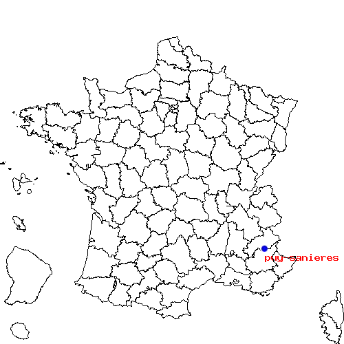 localisation sur le carte de puy-sanieres 