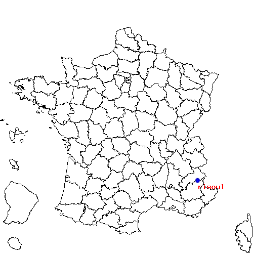 localisation sur le carte de risoul 