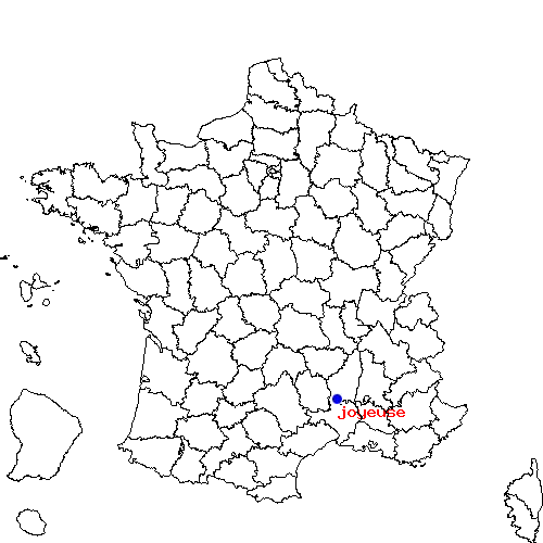 localisation sur le carte de joyeuse 
