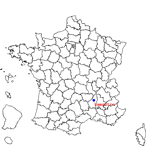 localisation sur le carte de lamastre 