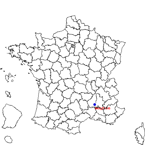 localisation sur le carte de meysse 
