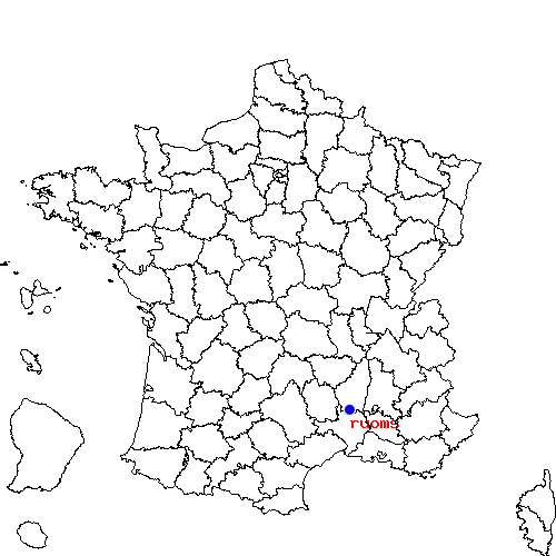 localisation sur le carte de ruoms 