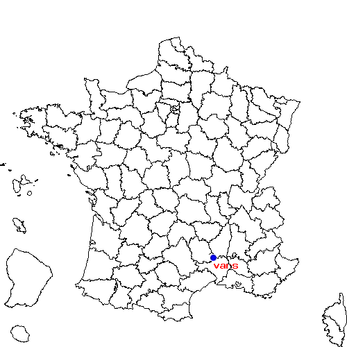 localisation sur le carte de vans 