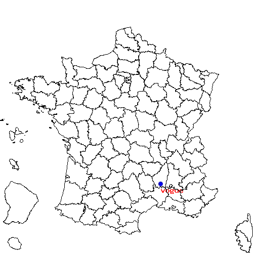 localisation sur le carte de vogue 