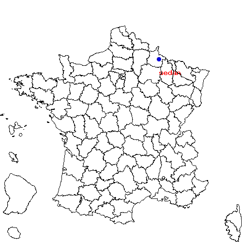 localisation sur le carte de sedan 