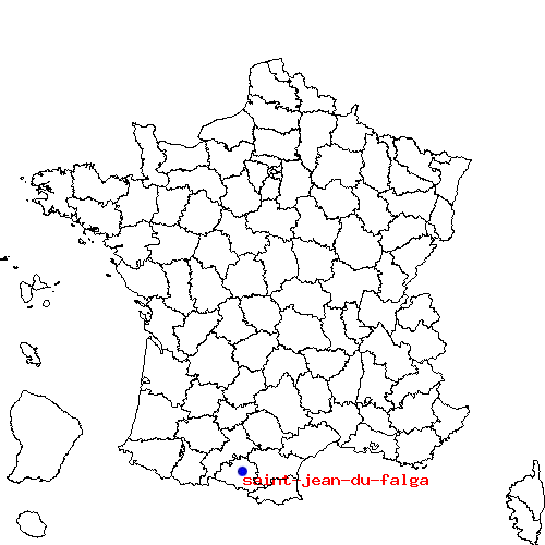 localisation sur le carte de saint-jean-du-falga 