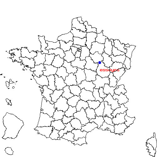 localisation sur le carte de essoyes 