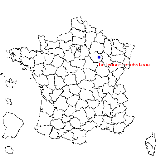 localisation sur le carte de brienne-le-chateau 