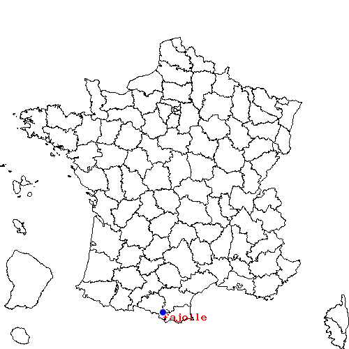 localisation sur le carte de fajolle 