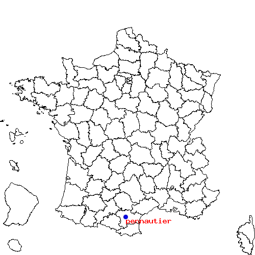 localisation sur le carte de pennautier 