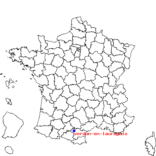 localisation sur le carte de verdun-en-lauragais 