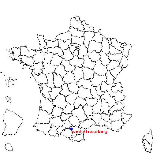 localisation sur le carte de castelnaudary 