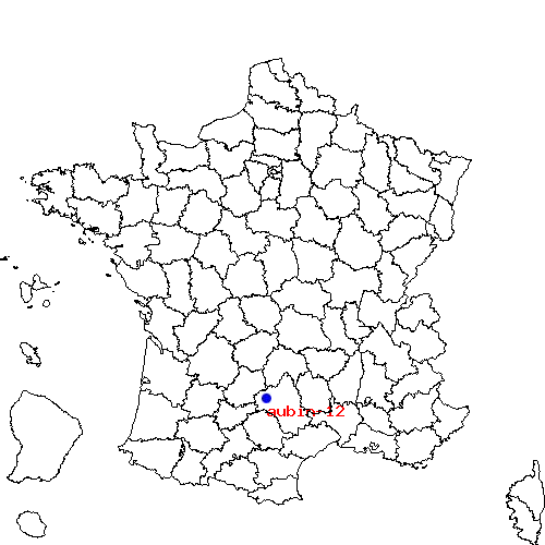 localisation sur le carte de aubin-12 