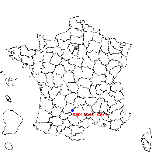 localisation sur le carte de capdenac-gare 
