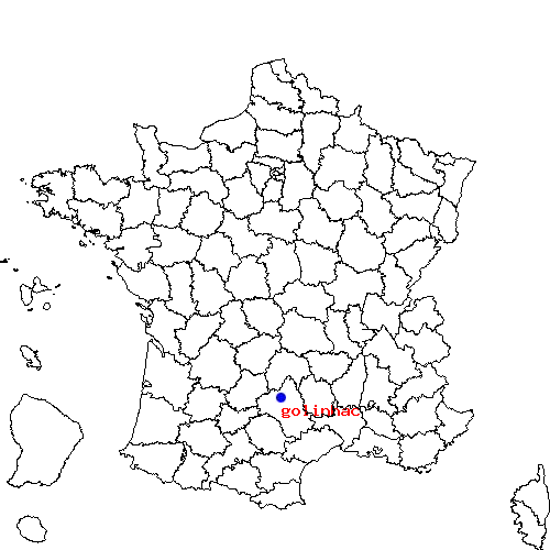 localisation sur le carte de golinhac 