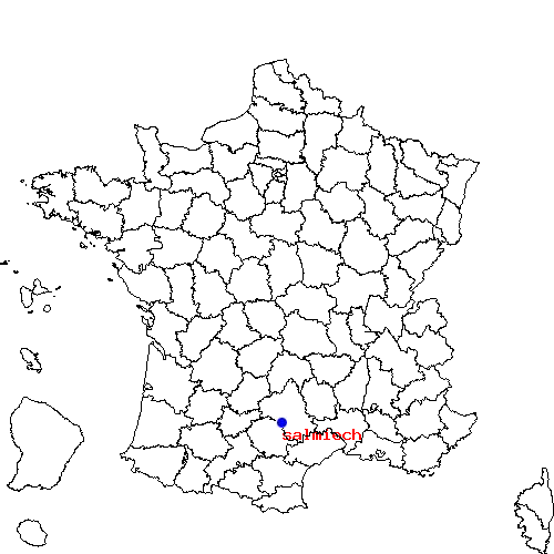 localisation sur le carte de salmiech 