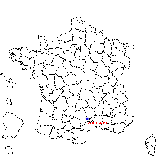 localisation sur le carte de veyreau 
