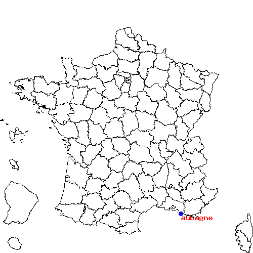 localisation sur le carte de aubagne 