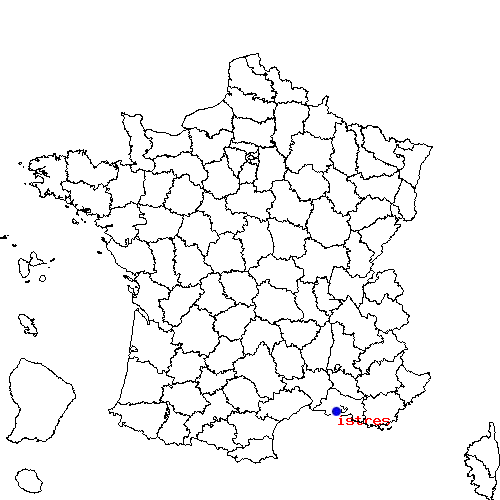 localisation sur le carte de istres 