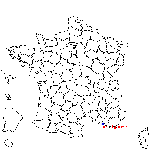 localisation sur le carte de marignane 