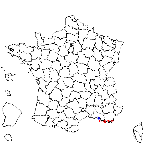 localisation sur le carte de rognac 