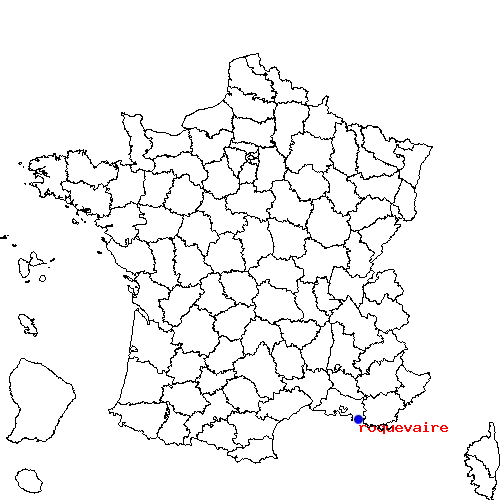 localisation sur le carte de roquevaire 