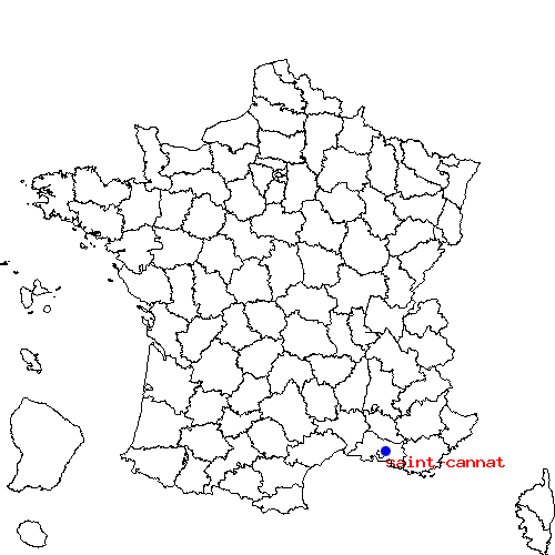 localisation sur le carte de saint-cannat 