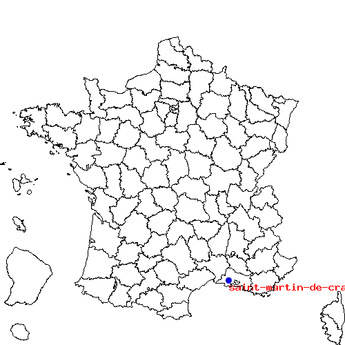 localisation sur le carte de saint-martin-de-crau 
