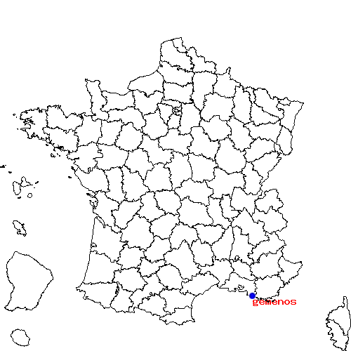 localisation sur le carte de gemenos 