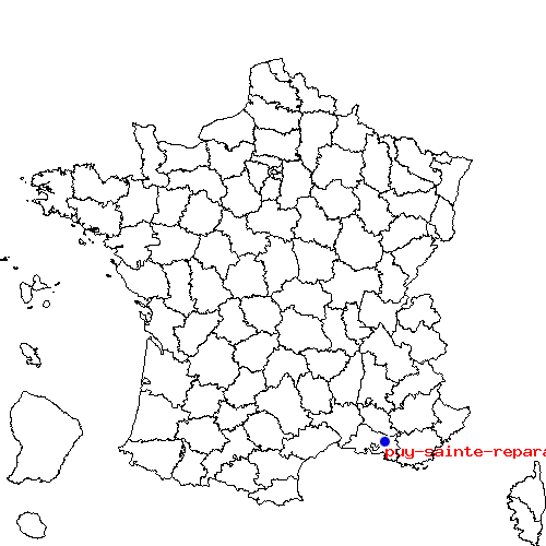 localisation sur le carte de puy-sainte-reparade 