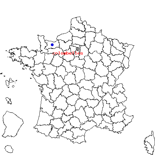 localisation sur le carte de colombelles 
