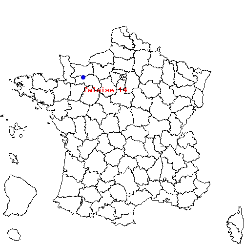 localisation sur le carte de falaise-14 
