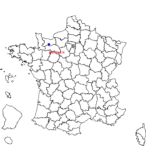 localisation sur le carte de gouvix 